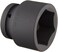 SUNEX TOOLS 555M 1Inch Standard Drive 6 Point Metric Impact Socket 55Mm