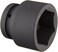 SUNEX TOOLS 555M 1Inch Standard Drive 6 Point Metric Impact Socket 55Mm