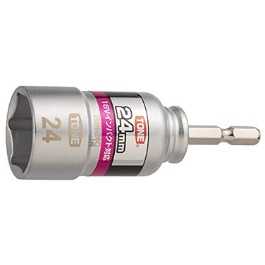 TONE Bit Socket for Electric Drill 2BN24C 14 Hex Shank Bit 24mm