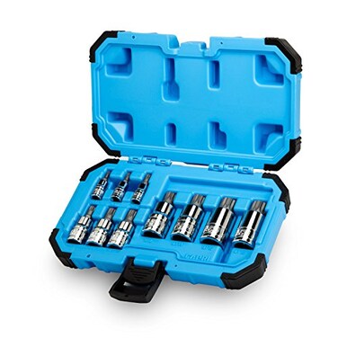 Capri Tools XZN Triple Square Spline Bit Socket Set Metric 10Piece