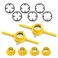 MEANLIN 2PCS PVC Thread Maker Tool NPT Die Set Pipe Threader Plumbing Tool Pipe Threader Kit with 3 Dies12 34 1
