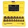 Topec Stripped Bolt Extractor Kit 18Piece Bolt Extractor Socket Set 38 Drive Rounded Nut Remover Set for Broken Rusted Fasteners