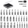 Nuovoware Damaged Screw Extractor Set Upgraded 33 PCS Easy Out Stripped Screw Extractor Kit Allpurpose HSS Broken Screw Remover Set with 2 Magnetic Extension Bit Holder Socket Adapter