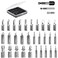 Nuovoware Damaged Screw Extractor Set Upgraded 33 PCS Easy Out Stripped Screw Extractor Kit Allpurpose HSS Broken Screw Remover Set with 2 Magnetic Extension Bit Holder Socket Adapter