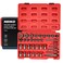 NEIKO 04208A Master Screw Nut Bolt Extractor 36 Piece Lug Nut Removal Tool 38 Dr Deep and Shallow Stripped Bolt Extractor Socket Set Rounded Bolt Removal tool Nut Remover Socket Set CRMo
