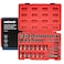 NEIKO 04208A Master Screw Nut Bolt Extractor 36 Piece Lug Nut Removal Tool 38 Dr Deep and Shallow Stripped Bolt Extractor Socket Set Rounded Bolt Removal tool Nut Remover Socket Set CRMo