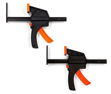 WEN 36053C 6 Quick Release Track Saw Clamps 2 Pack