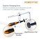 POWERTEC 71410 Quick Screw Guide Rail Clamp for MFT Table and Track Saw Guide Rail System 538 Capacity x 238 Throat Depth 400lbs Clamping Force 2 Pack