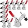 AConnet Adjustable Toggle Clamp 12 Pack 201B Style Quick Release Toggle Latch Hold Down Clamp Antiskid Red Horizontal Clamps 360Lbs Holding Capacity Quick Release Woodworking Tool