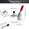 Utoolmart Hand Tool Vertical Toggle Clamp GH12130 Quick Release Clamp 227kg Holding Capacity Adjustable Toggle Clamp 2 Pcs