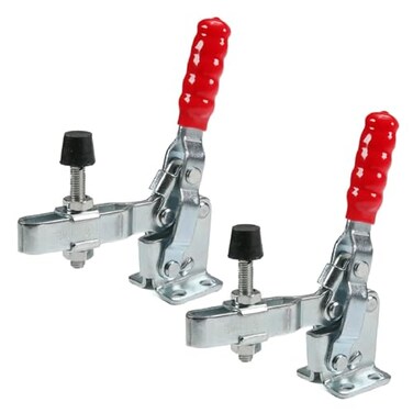 Utoolmart Hand Tool Vertical Toggle Clamp GH12130 Quick Release Clamp 227kg Holding Capacity Adjustable Toggle Clamp 2 Pcs