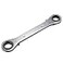 uxcell Reversible Ratcheting Wrench 19mm x 21mm Double Box End CrV