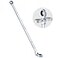 toolant 10mm Extra Long Ratcheting Wrench Flex Head Fixed Offset Head Double Box End Combination Wrench CRV Steel
