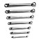 Capri Tools 75Degree Deep Offset Double Box End Wrench Set 14 to 1 in SAE 7Piece with Heavy Duty Canvas Pouch