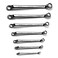 Capri Tools 75Degree Deep Offset Double Box End Wrench Set 14 to 1 in SAE 7Piece with Heavy Duty Canvas Pouch