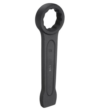 HARFINGTON Striking Wrench 112 12Point Flat Strike Wrench Slogging Ring Spanner Straight Handle Box End Striking Wrenches