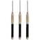 Savannah Carbide Turning Tool Large Size 3 Piece Set All 3 Turning Tools Includes Diamond Shape Round and Square Turning Tools With Comfort Grip Handles
