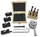 Almhs Mini Quick change tool post holder set 9pcs 38 boring bar38 5Pcs Indexable Carbide Inserts Turning Tool Bit Set