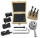 Almhs Mini Quick change tool post holder set 9pcs 38 boring bar38 5Pcs Indexable Carbide Inserts Turning Tool Bit Set