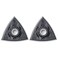 Fein Starlock Triangular Backing Pad Set with Hook Loop Attachment Plastic Plate for ScratchFree Sanding Perforated Standard Version 318 Edge Length 2Pack 63806136220