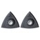 Fein Starlock Triangular Backing Pad Set with Hook Loop Attachment Plastic Plate for ScratchFree Sanding Super Soft Version 318 Edge Length 2Pack 63806141220