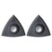 Fein Starlock Triangular Backing Pad Set with Hook Loop Attachment Plastic Plate for ScratchFree Sanding Super Soft Version 318 Edge Length 2Pack 63806141220