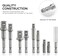 NEIKO 00257 Socket Adapter Extension DrillBit Set Includes 14 38 and 12Inch Drives Made with CrV Steel 9Piece Extension Set Includes a Magnetic Bit Holder