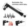 CIGOTU 17pcs Flexible Drill Bit Extension Include 3pcs Impact Socket Adapter 2pcs Hex Shank 105 Right Angle Drill Attachment 10 Short Screwdriver Bits Bendable Drill Bit Extension and 90 Angled Bits