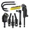 CIGOTU 18Pcs Flexible Drill Bit Extension Include 3Pcs Rotatable Socket Adapter 2Pcs 105 Right Angle Drill Attachment 10 Short Screwdriver Bits 90 Angled Bits and 2 Bendable Extension Tool