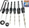 FTG USA Adjustable Wood Countersink Drill Bit Set 6 Pc Countersink Drill Bit 468101214 with Tapered Drill Bit