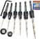 FTG USA Adjustable Wood Countersink Drill Bit Set 6 Pc Countersink Drill Bit 468101214 with Tapered Drill Bit