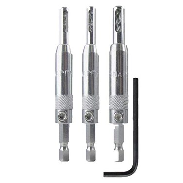 Make it Snappy Snappy 3pc Self Centering Hinge Drill Bit Set Made in USA