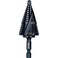 Klein Tools QRST11 Step Drill Bit Quick Release Spiral DoubleFluted 78 to 118Inch Hex Shank Cut Steel Wood Plastic Aluminum