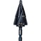 Klein Tools QRST11 Step Drill Bit Quick Release Spiral DoubleFluted 78 to 118Inch Hex Shank Cut Steel Wood Plastic Aluminum