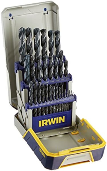 IRWIN Tools Black Oxide Metal Index Drill Bit Set with Case 29Piece 3018004