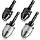 Honoson Keyless Drill Chuck Bit 14 Inch Hex Shank Keyless Drill Chuck Fast Change Converter Extension Screwdriver Adapter in 0365 Mm 0336 mm for Tool Attachment4 Pieces
