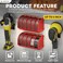 gostle 5 Inch Professional Sanding Discs Storage Bins 10 Bins Set for Efficient Organization Offset SnapOn Connection Grit Classification SpaceSaving Design and Versatile Application Red