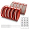 gostle 5 Inch Professional Sanding Discs Storage Bins 10 Bins Set for Efficient Organization Offset SnapOn Connection Grit Classification SpaceSaving Design and Versatile Application Red