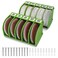 gostle 5 Inch Professional Sanding Discs Storage Bins 10 Bins Set for Efficient Organization Offset SnapOn Connection Grit Classification SpaceSaving Design and Versatile Application Green