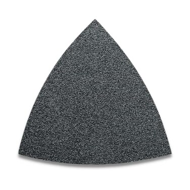 Fein Sanding Sheets with Hook Loop Attachment Aluminum Oxide Full Resin Bond MultiMaterial Use Unperforated 120 Grit 318 Edge Length 50Pack 63717085017