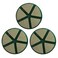 EDiamondTools 3 Ceramic Transitional Concrete Diamond Grinding Pads Set of 3 Dry or Wet 50 Grit