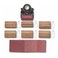 Fein Starlock Plus 22Piece Accessory Set for Grooves Contours and External Radii MultiTool Kit with Holder 6 Profile Inserts and 15 Sanding Sheets 63810031010
