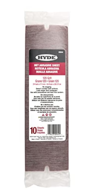 Hyde 09944 Abrasive Sanding Net Sheets 120 Grit 10Sheets