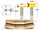 YONICO 13202 516Inch Bead 2 Bit Canoe Joint Router Bit Set 12Inch Shank