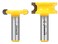 YONICO 13202 516Inch Bead 2 Bit Canoe Joint Router Bit Set 12Inch Shank
