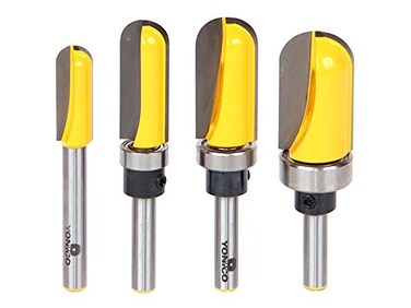 YONICO Router Bits Set Round Nose Core Box 4 Bit 14Inch Shank 14460q