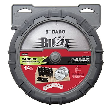 Mibro The Group 416381 Carbide Stacking Dado Blade Set 14 Pieces Silver 8