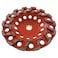 EDiamondTools 7 High Performance Diamond Grinding Wheels for Aggressive Concrete Paint Epoxy Mastic Coating Removal 1820 Grit S Segments 7858 Arbor