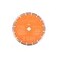 Evolution 9 Inch Premium Diamond Blade With Segmented Edge And High Diamond Concentration 78 In BoreOrange