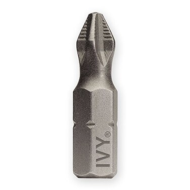 IVY Classic 45074 1Inch No2 Phillips Ribbed Insert Bit Impact Plus 500Pack